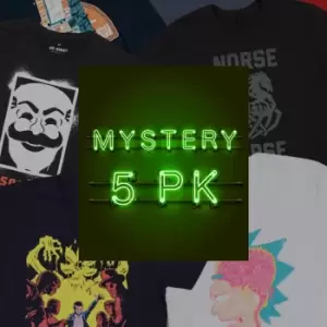 Mystery Kids Geek T-Shirt - 5-Pack - Girls - 6 Years