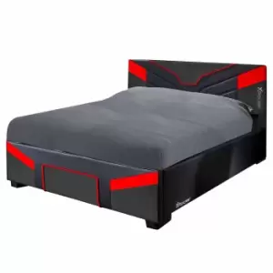 X Rocker Cerberus Double Gaming Ottoman Bed, Red Black