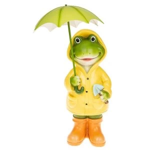 Puddle Frog Standing Girl Large Ornament