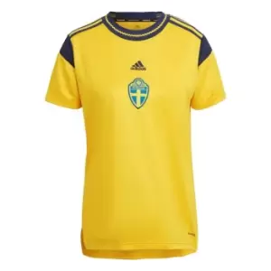 adidas Sweden 21/22 Home Jersey Womens - Yellow