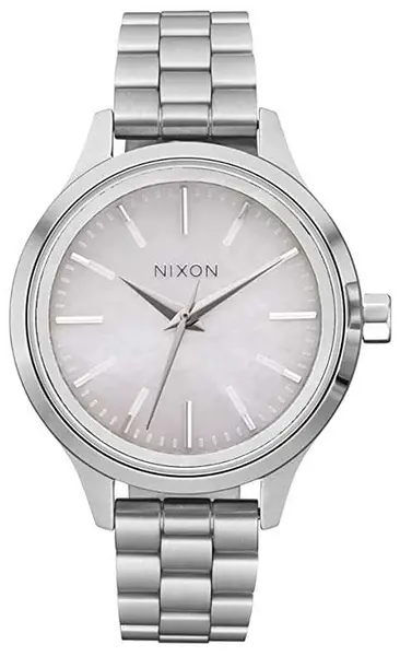 Nixon A1342-5088-00 Optimist Silver / Mother Of Pearl Watch