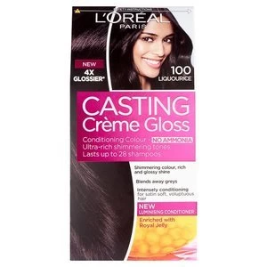 Casting Creme 100 Liquorice Black Semi Permanent Hair Dye Black