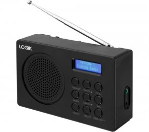 Logik Portable DAB Clock Radio L2DAB16