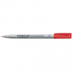 STAEDTLER Lumocolor 316 Non-Permanent Marker Pen, Fine Tip, 0.6mm Line Width, Red