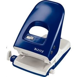 Original Leitz 5138 NeXXt Series Strong Metal Office Hole Punch Blue 40 Sheets of 80gsm Paper