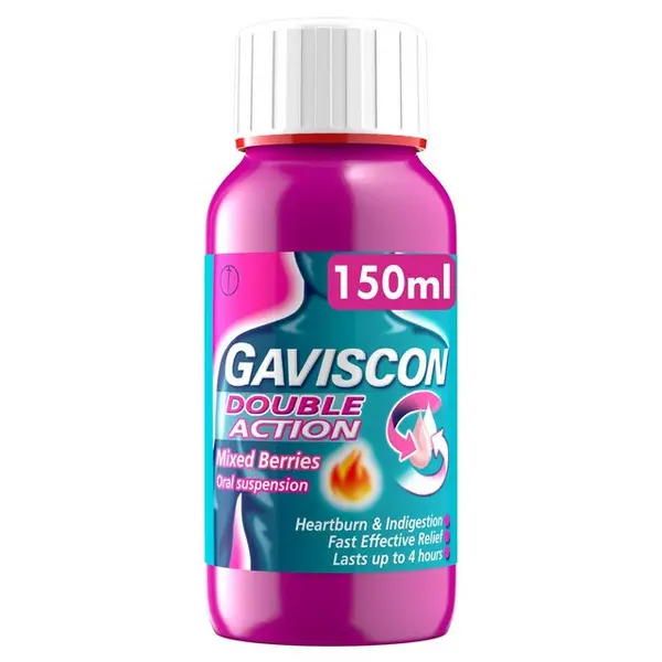 Gaviscon Double Action Mixed Berries Flavour Liquid 150ml