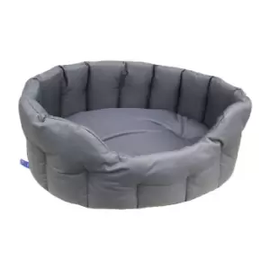P&L Pet Beds P&L Large Grey Oval Waterproof Dog Bed - wilko