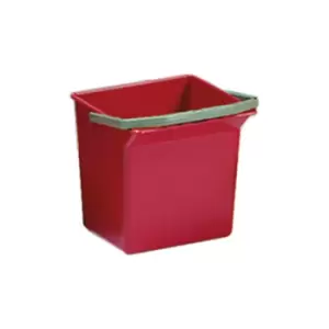 6L Yellow Cleaning Trolley Buckets