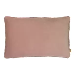 Cosmo Rectangular Velvet Cushion Blush, Blush / 30 x 50cm / Polyester Filled