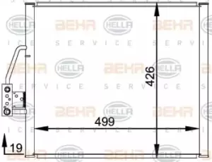 Condenser Air Conditioning 8FC351300-001 by BEHR