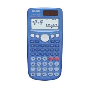 Casio FX-85GTPLUS-BU Twin-Powered Scientific Calculator Blue
