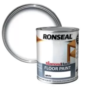 Ronseal Diamond White Satin Floor Paint 0.75L