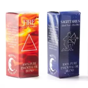 Fire Element & Sagittarius Zodiac Sign Astrology Essential Oil Blend Twin Pack (2x10ml)