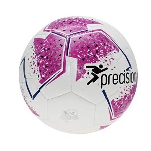 Precision Unisex-Youth Fusion IMS Training Ball, White/Pink/Purple/Grey, 4