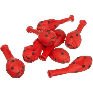 Ladybug Balloons Red (Pack Of 8)