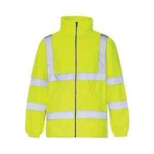 SuperTouch Large High Visibility Micro Fleece Jacket Polyester with