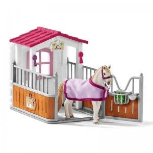 Schleich Club Horse Stall with Lusitano Mare Horse Toy Figure