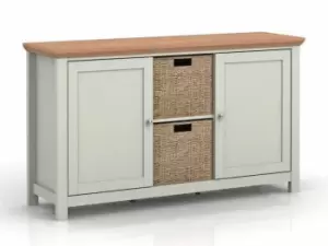 LPD Cotswold Grey and Oak Sideboard Flat Packed