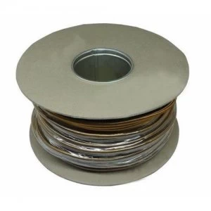 Zexum 0.75mm 3 Core PVC Flex Cable Gold Round 2183Y - 100 Meter