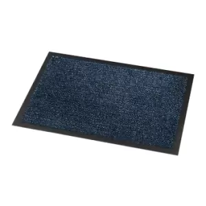 Cosmo fire tested entrance mat - 600 x 900mm - grey & black
