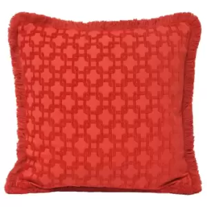 Riva Home Belmont Cushion Cover (45x45cm) (Coral)