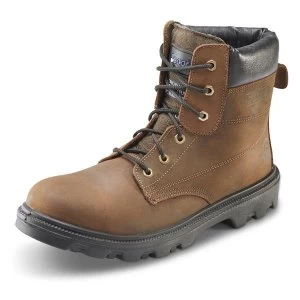 Click Footwear Sherpa Dual Density 6" Boot PU Rubber Size 6 Brown Ref