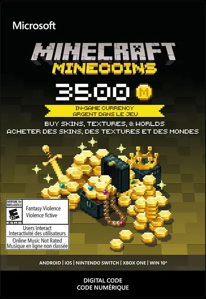 Minecraft 3500 Minecoins Xbox Game