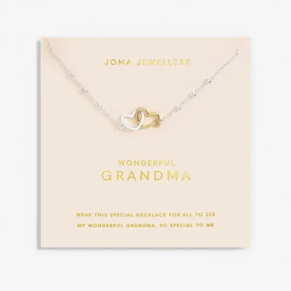 Forever Yours Wonderful Granma Silver Gold Plated 46cm + 5cm Necklace 6719