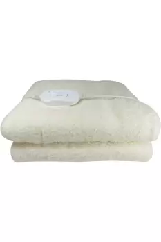 Premium Comfort Electric Heated Blanket, Remote Control with 3 Heat Settings in Soft Fleece - DOUBLE