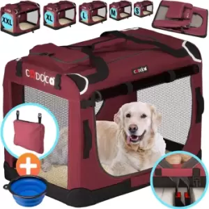 Dog Carrier Fabric Red XL 82x56x58cm