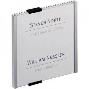 Durable Door sign INFO SIGN - 4802 (W x H) 149mm x 148.5mm Metallic, Silver 480223
