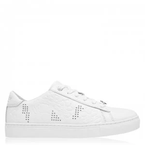 Radley Floral Embossed Trainers - White
