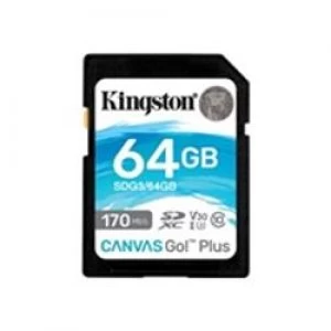 Kingston 64GB SDXC CanvasGo Plus SD Card