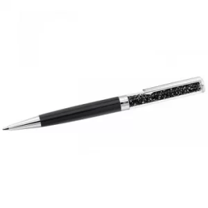 Ladies Swarovski Stainless Steel Crystalline Jet Black Pen