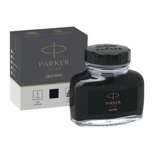 Parker Quink 57ml Bottled Ink Black for Fountain Pens 1950375