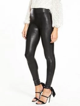 Spanx Faux Leather Leggings Black Size XL Women