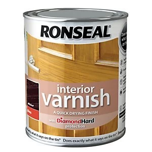 Ronseal Interior Varnish - Gloss Walnut 750ml