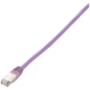 Equip 615555 RJ45 Network cable, patch cable CAT 6 S/FTP 7.50 m Violet gold plated connectors