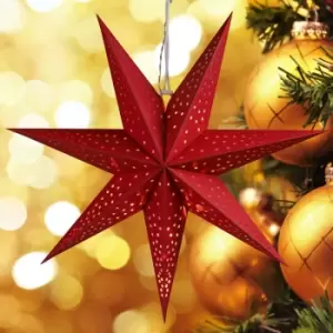 LED Paper Star Light Battery-Operated Pendant Hanging Christmas Xmas Decoration Model 1