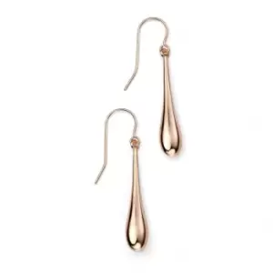 Elements Rose Gold Long Drop Earrings GE941
