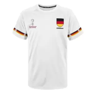 Fifa World Cup Qatar 2022 Germany Mens T-Shirt in White