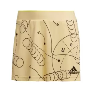 adidas Club Tennis Graphic Skirt Womens - Yellow