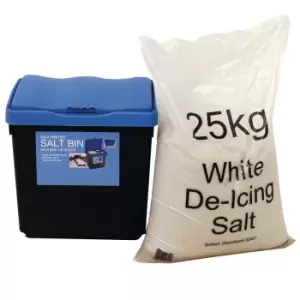 Economy salt bin, 47ltr with 30kg salt