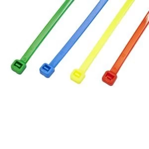BQ Multicolour Cable Ties L200mm Pack of 100