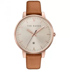 Ted Baker Ladies Kate Saffiano Leather Strap Watch
