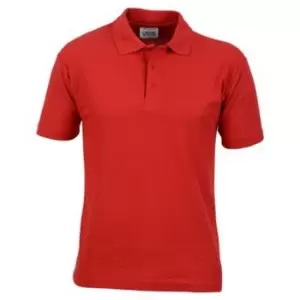 Casual Classic Mens Pique Polo (L) (Red)