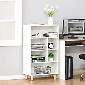 Homcom Modern Bookcase White