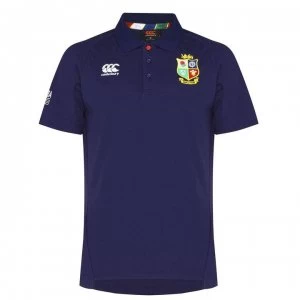 Canterbury British and Irish Lions Pique Polo Shirt Mens - PEACOAT