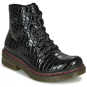 Rieker 76246-00 womens Mid Boots in Black,5,7