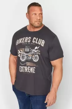 'Bikers Club' Slogan T-Shirt